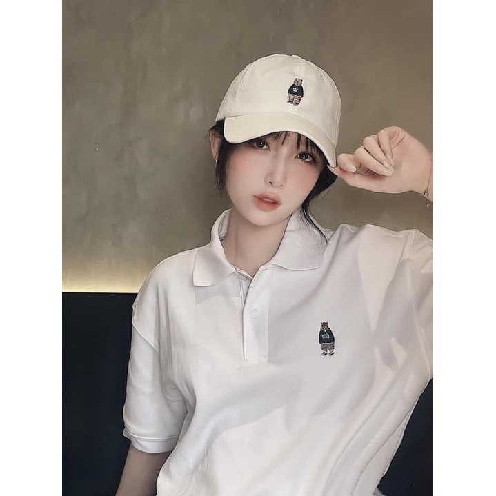 [POLO WHOAU] Áo thun Unisex Form rộng Polo Whoau chính hãng Korea