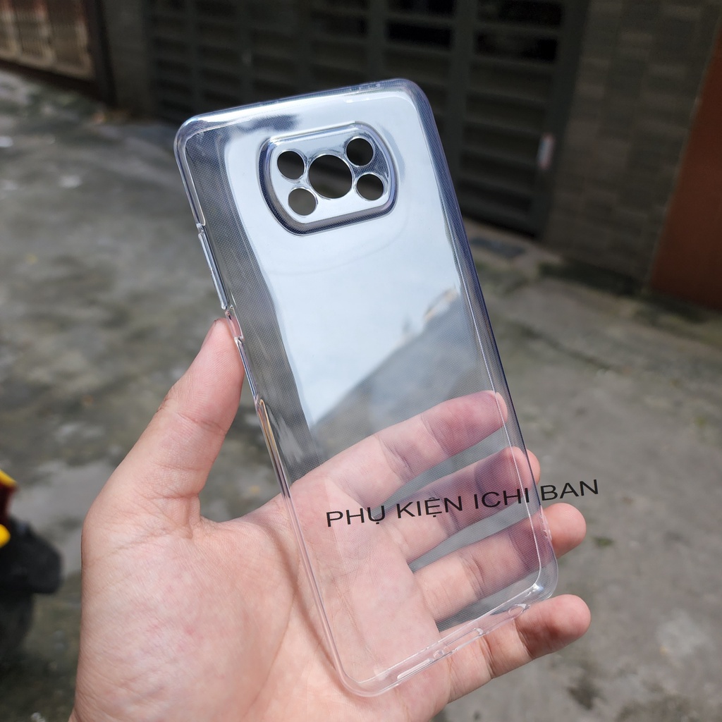 Ốp Lưng Silicone GOR Poco X4 GT/ X4 Pro, Poco X3/ X3 Pro/ X3 NFC, Mi Mix 4 DẻoTrong Suốt Có Gờ Bảo Vệ Camera - Hãng Gor