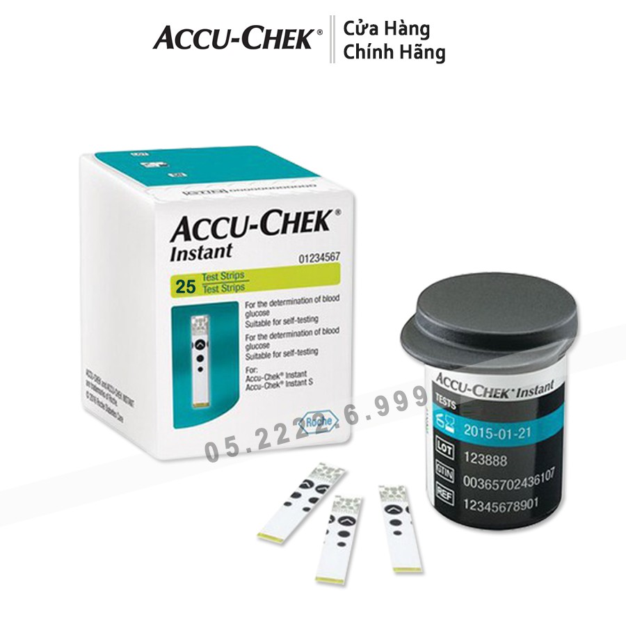 Que Thử Đường Huyết Accu-Chek Instant 50 que và hộp 25 que - ( hàng chính hãng )