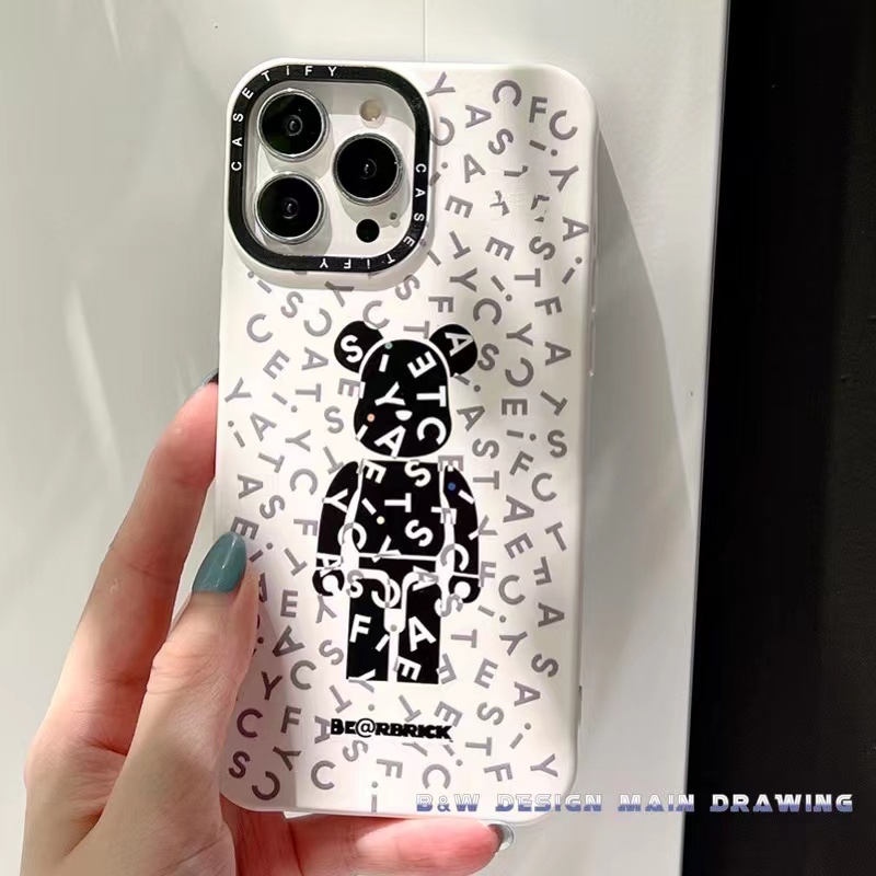 Ôp Điện Thoại Silicon Dẻo Hình Gấu Đơn Giản Chống Sốc Cho iphone 15promax 15pro 15 14 13 12 11 pro max xr ix xs max plus Ốp