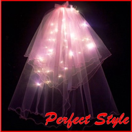 Khăn voan cô dâu kèm đèn led xinh tươi - Hot tiktok china