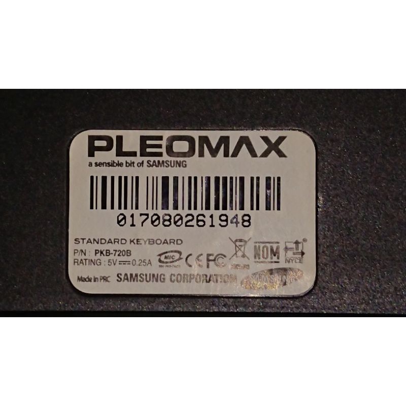 Bàn phím Pleomax Samsung cũ - kết nối cổng PS2