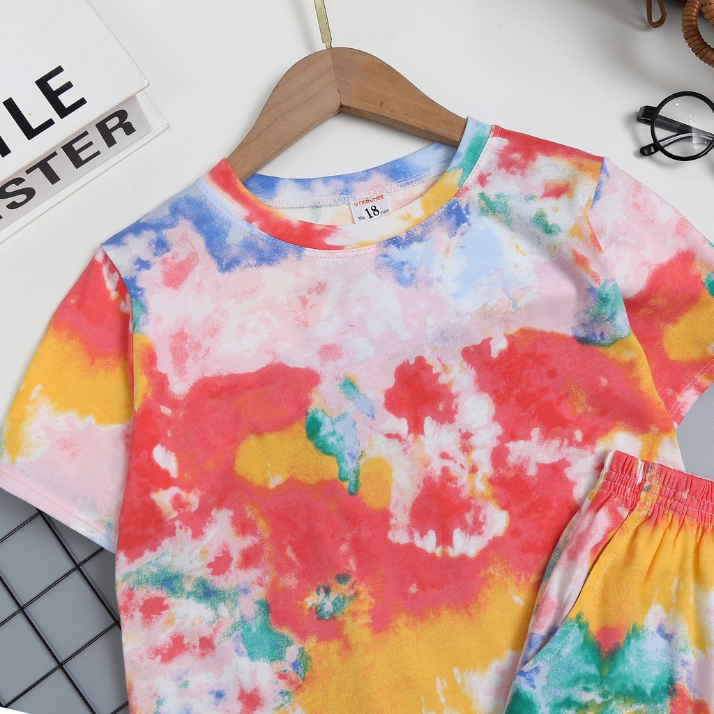 [35-55kg] Đồ bộ bé gái size đại, set mẹ và bé tay ngắn  thun cotton vnxk Jennie kids J504