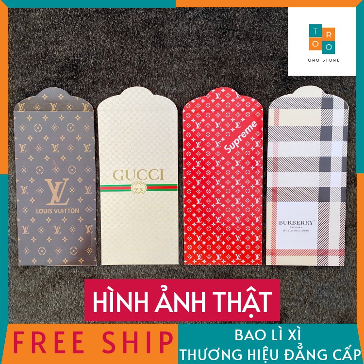 [GIẤY CỨNG CAO CẤP] Bao Lì Xì Thương Hiệu, Giấy Cứng Cao Cấp