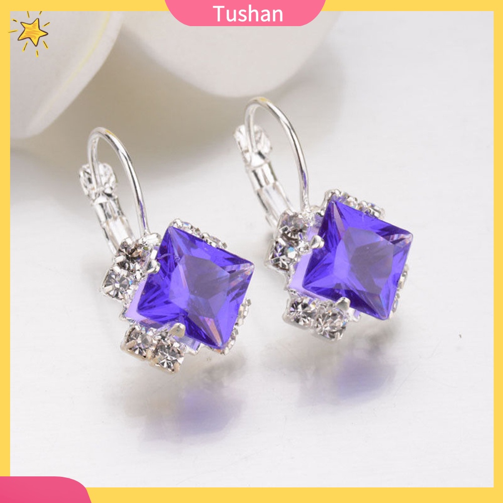 Hoa tai đính đá thời trang sang trọng dành cho nữ