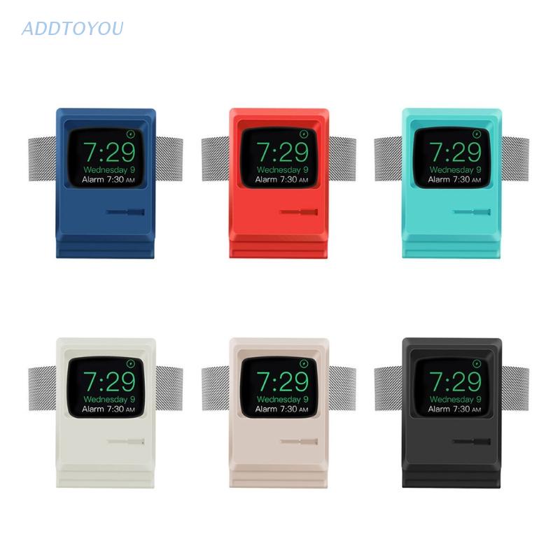 (3C) Giá Đỡ Đồng Hồ Để Bàn Bằng Silicon Phong Cách Retro