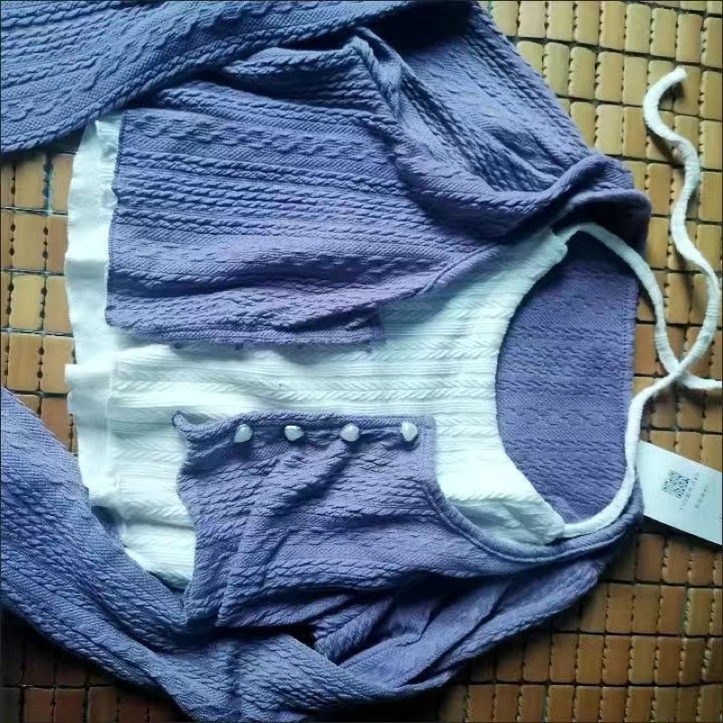 SÉT ÁO LEN CROPTOPCOOR YẾM KÈM ÁO CADIGAN KHOÁC NGOÀI