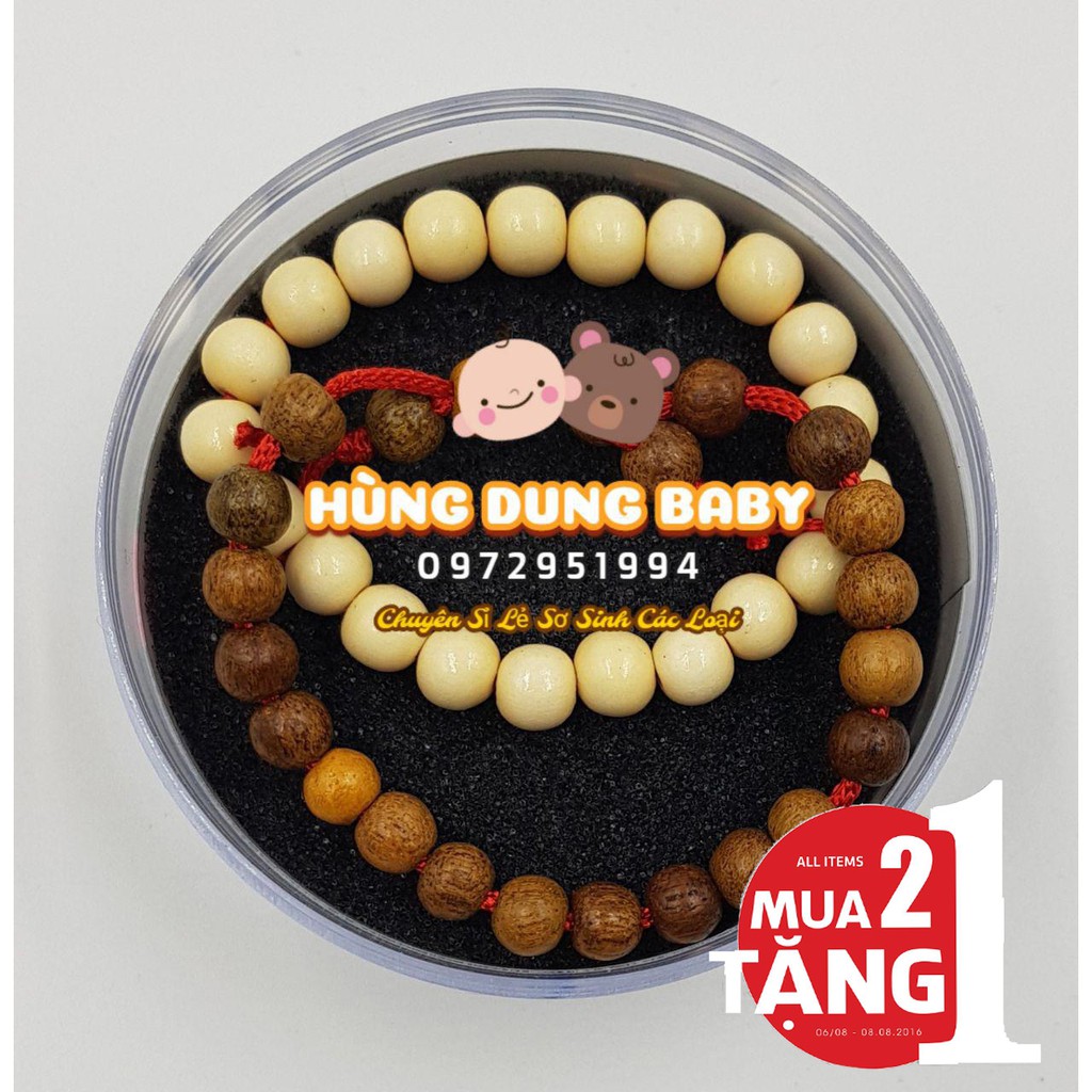 Vòng Dâu Tằm Hạt Gốc - Mua 2 vòng gốc tặng ngay 1 vòng hạt cành.