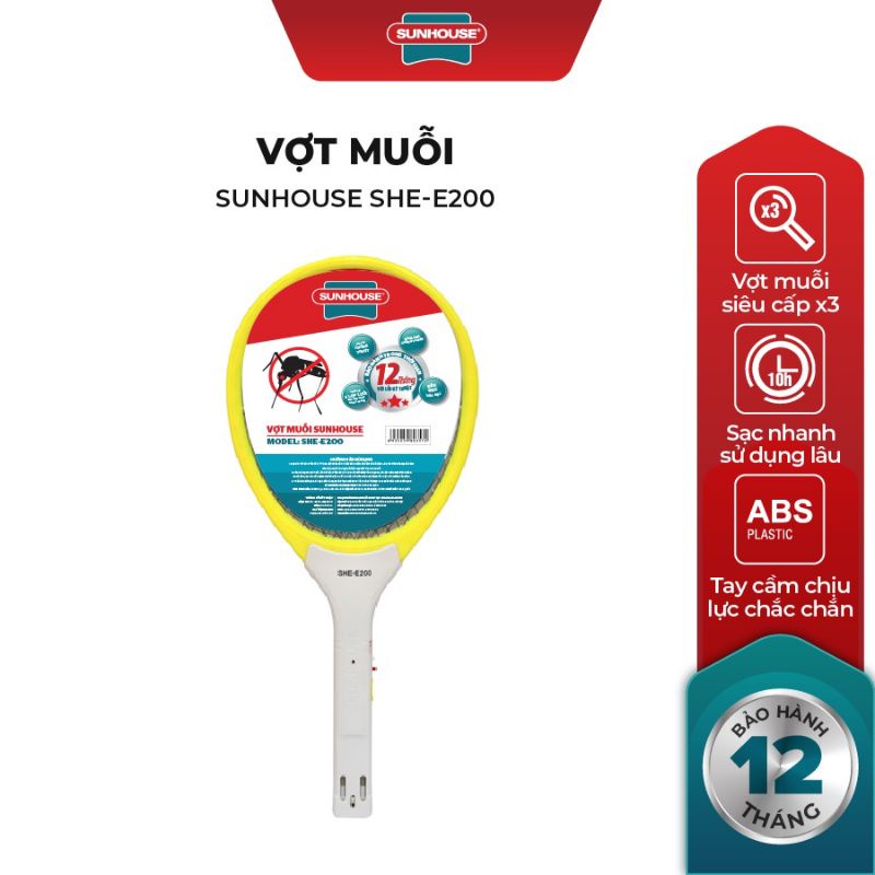 VỢT MUỖI  SUNHOUSE MODE: SHE-- S600