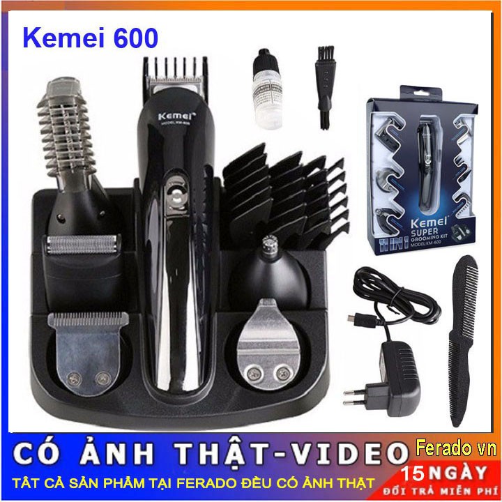 Tông Đơ Hớt Tóc Đa Chức Năng 6 In1 Kemei KM-600