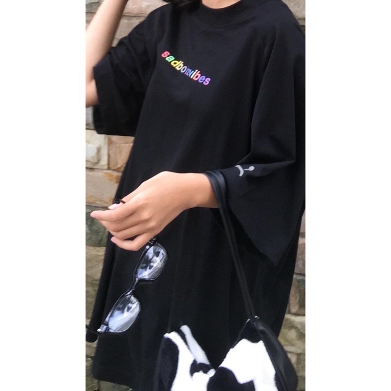 [Mã FAMARAL2 giảm 10K đơn 50K] Áo thun phông Cotton 100% Full size PINK tay lỡ form rộng SAD.BOIZVIBES Unisex