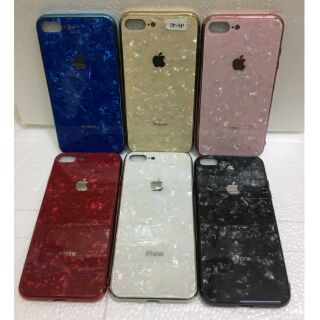 Ốp lưng kính cường lực vân đá iphone 7 plus/8 plus- Sang chảnh