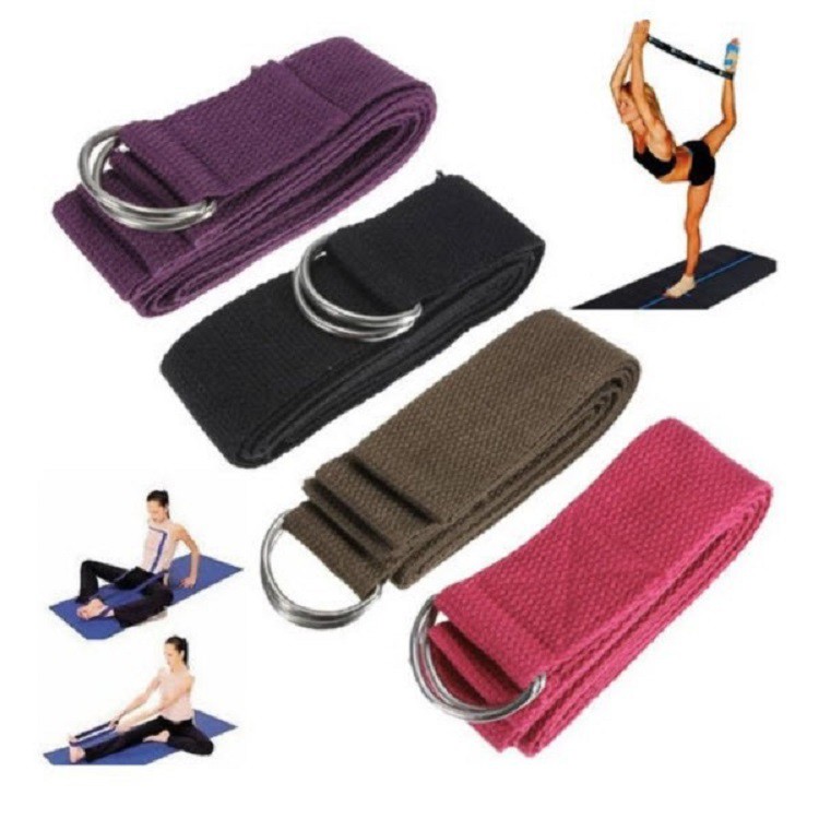 Dây Tập Yoga Cotton Loại Tốt Giá Rẻ 1m8 x3,8cm - Mềm Mại Thoải Mái Không Bị Cấn Tay