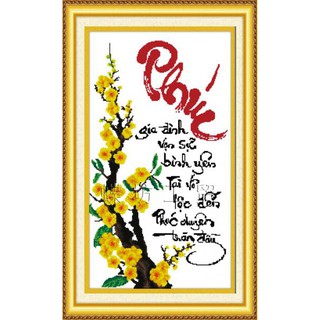 Tranh thêu chữ thập phúc dlh-222096