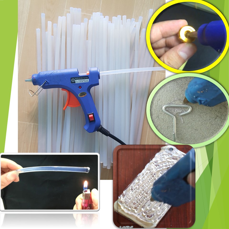 Keo nến, keo cây silicon 7mm dài 27cm dùng cho súng nhỏ
