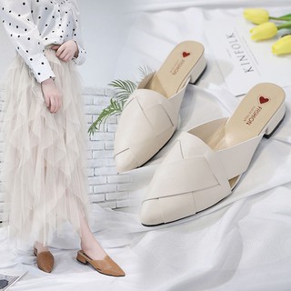 Giày Lười Đế Bằng Thiết Kế Đơn Giản Thời Trang Trẻ Trung