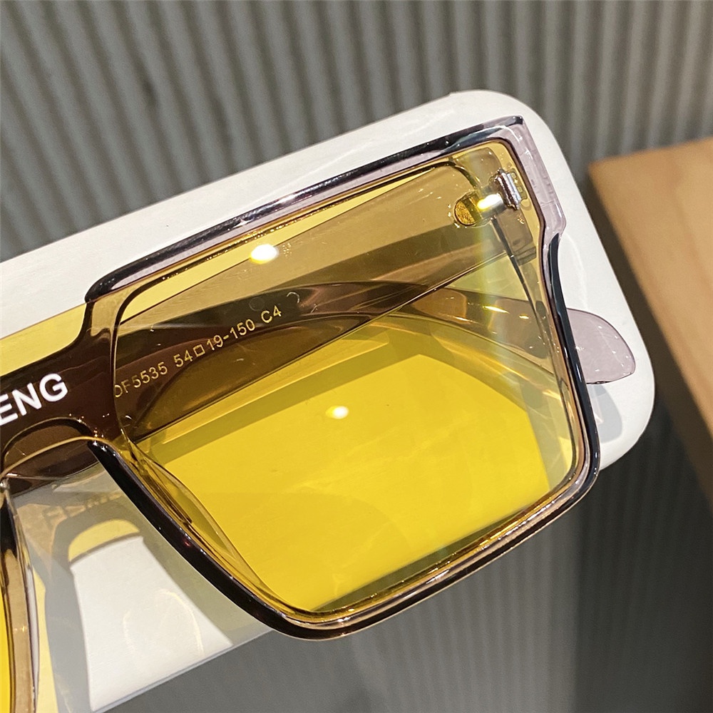 Kính Chống Nắng Thiết Kế Tròng Vuông Phong Cách Hip Hop Thời Trang Với 6 Màu Khác Nhau