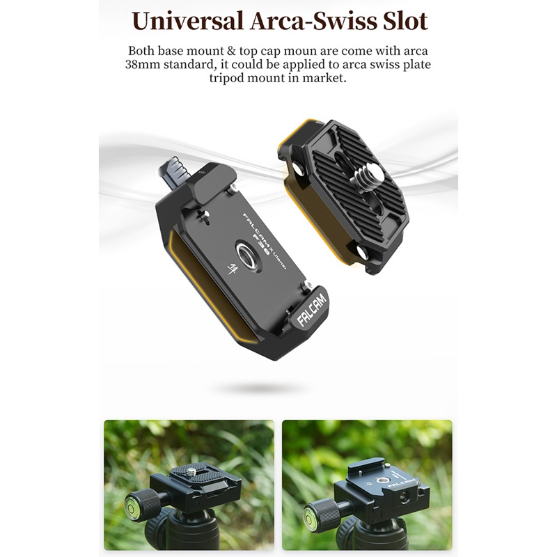 Ulanzi FALCAM F38 Universal DSLR Camera Gimbal Arca Swiss Quick Release Plate Clamp Quick Switch Kit Tripod Slider Mount Adapter