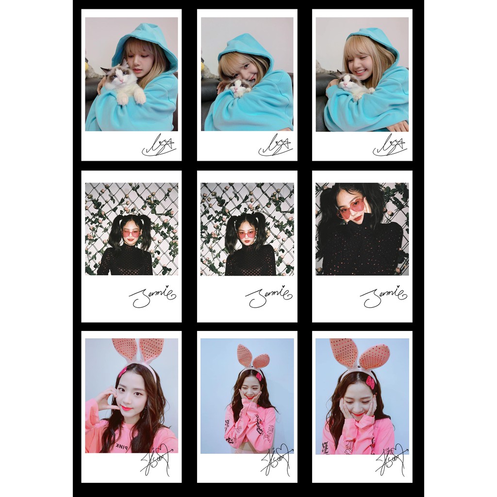 Lomo Card Ảnh BLACK.P.INK - Instagram &amp; Billboard ( 27 ảnh) kèm chữ ký
