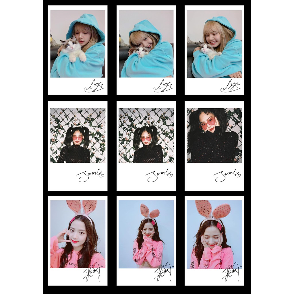 Lomo Card Ảnh BLACKPINK - Instagram & Billboard ( 27 ảnh) kèm chữ ký