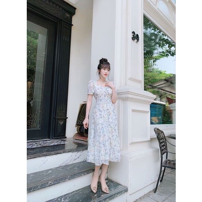 Váy xoè bổ mảnh hoạ tiết | BigBuy360 - bigbuy360.vn