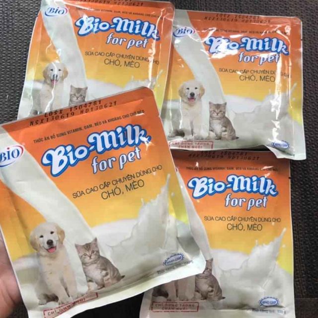 [Mã 155FMCGSALE giảm 7% - tối đa 100K đơn 500K] Sữa Cho Chó Mèo Bio Milk For Pet 100gr