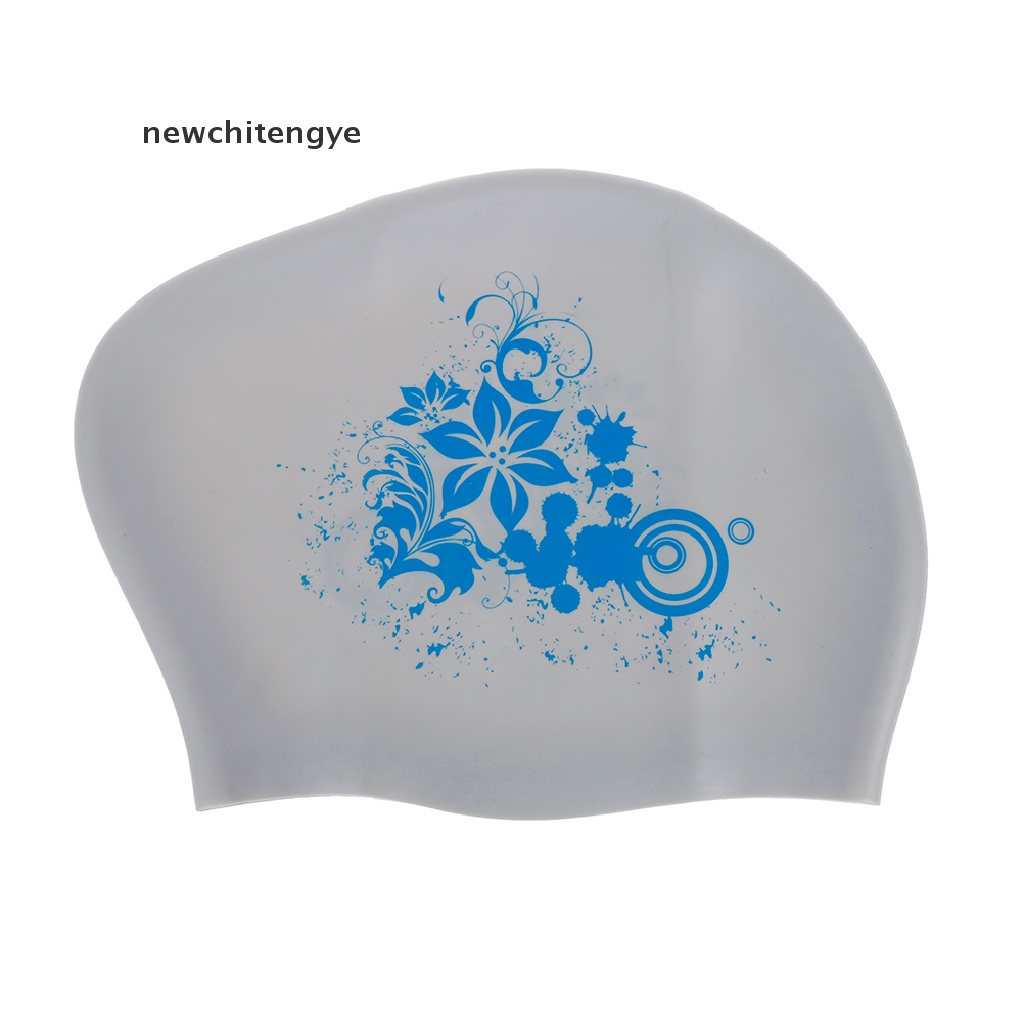 1 Nón Bơi Silicone Họa Tiết Hoa 9 Màu Cho Nữ