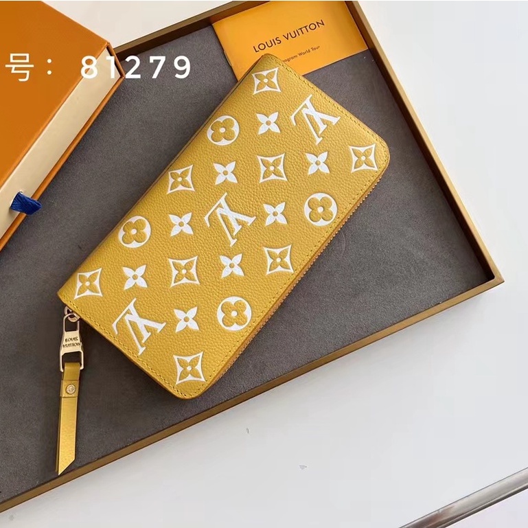 Sẵn sàng giao hàng Ví nữ có dây kéo mới của Louis Vuitton LV có hộp M81279