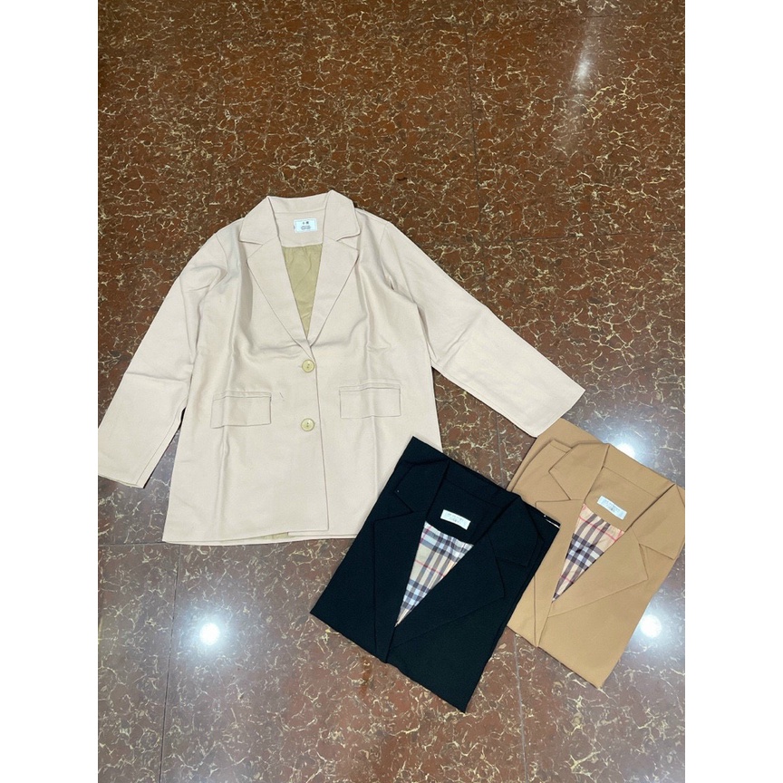 Áo Khoác Blazer 2 Nắp Túi Ngang Nữ Tính | Smide Clothing