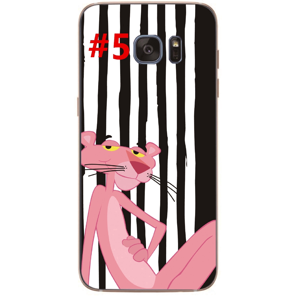 Ốp lưng TPU hình báo hồng Pink Panther cho Samsung Galaxy Note5/Note 4/S6/S7 Edge