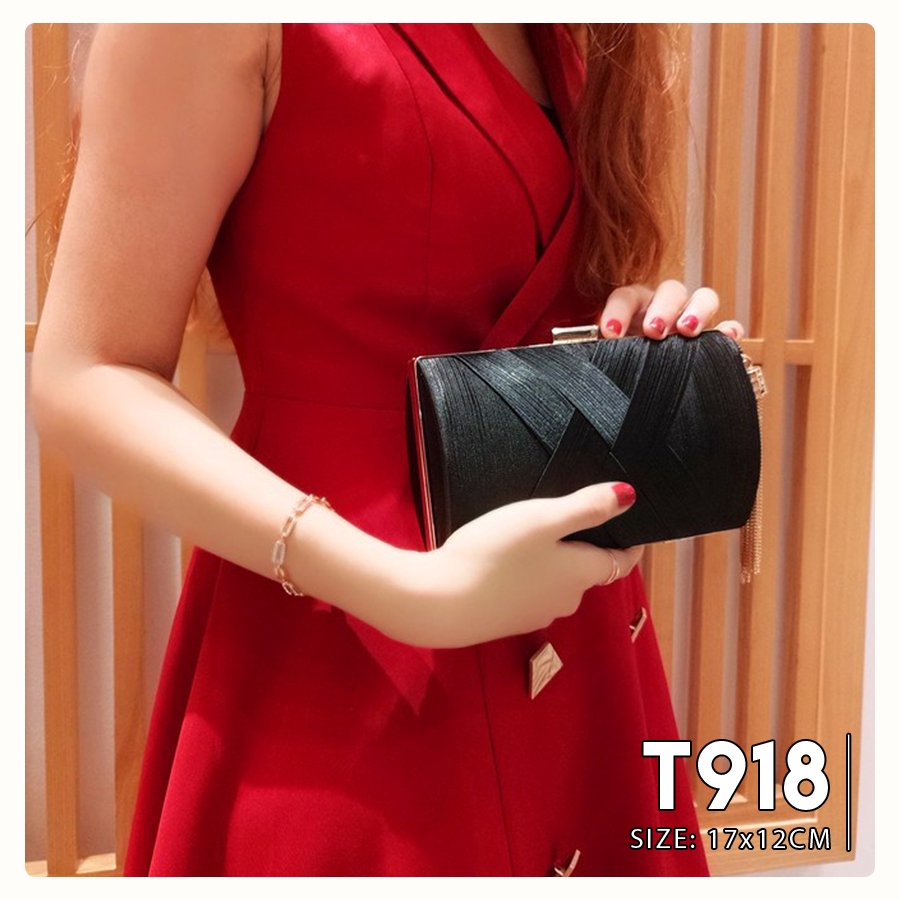 🔥ẢNH THẬT🔥Túi Xách Nữ Clutch Nữ Cầm Tay Đi Tiệc Sang Chảnh - T918 | BigBuy360 - bigbuy360.vn