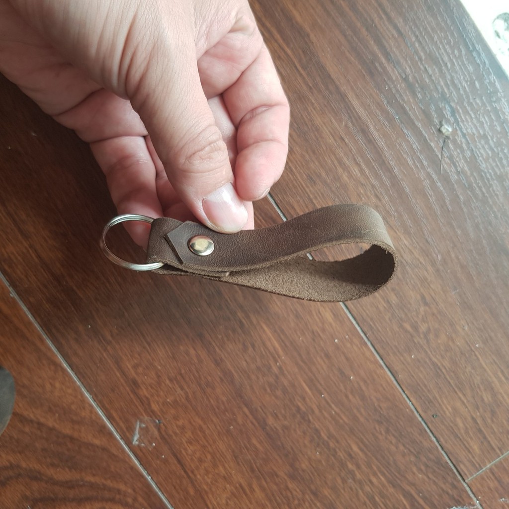 Móc khoá da bò thật thời trang nam nữ cao cấp 4K72