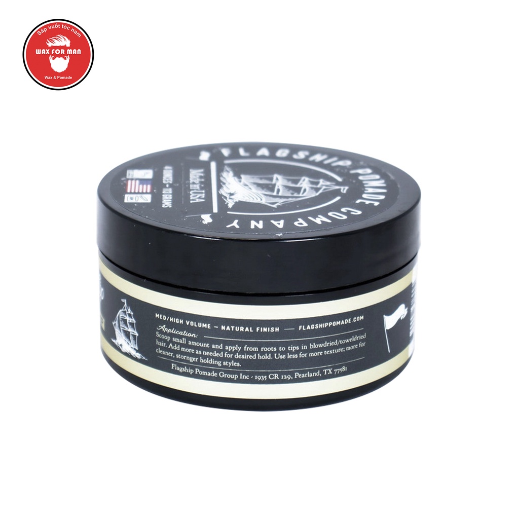 Sáp vuốt tóc Flagship Blackship Heavy Hold Pomade