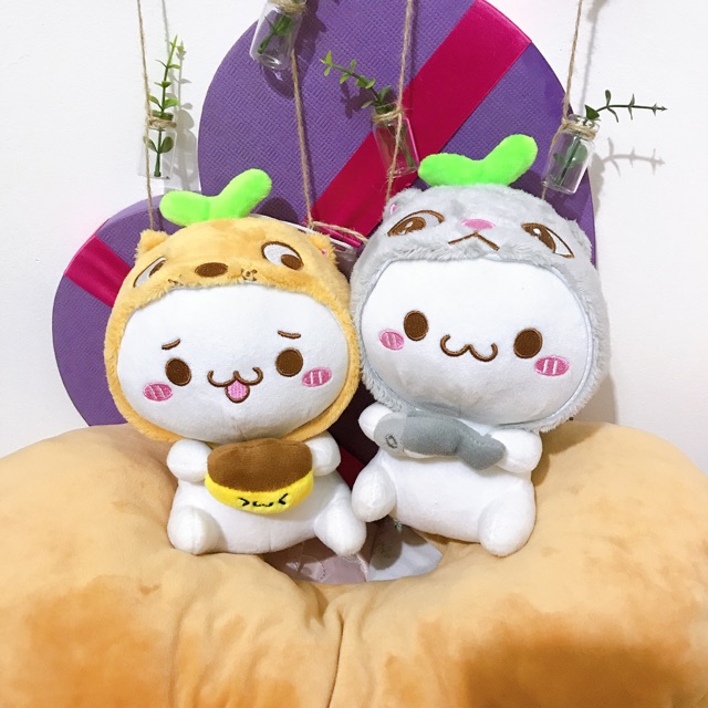 Cặp thú bông bé mầm dễ thương