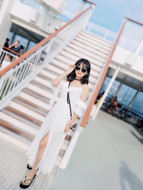 váy hai dây trễ tay (order ML) | BigBuy360 - bigbuy360.vn