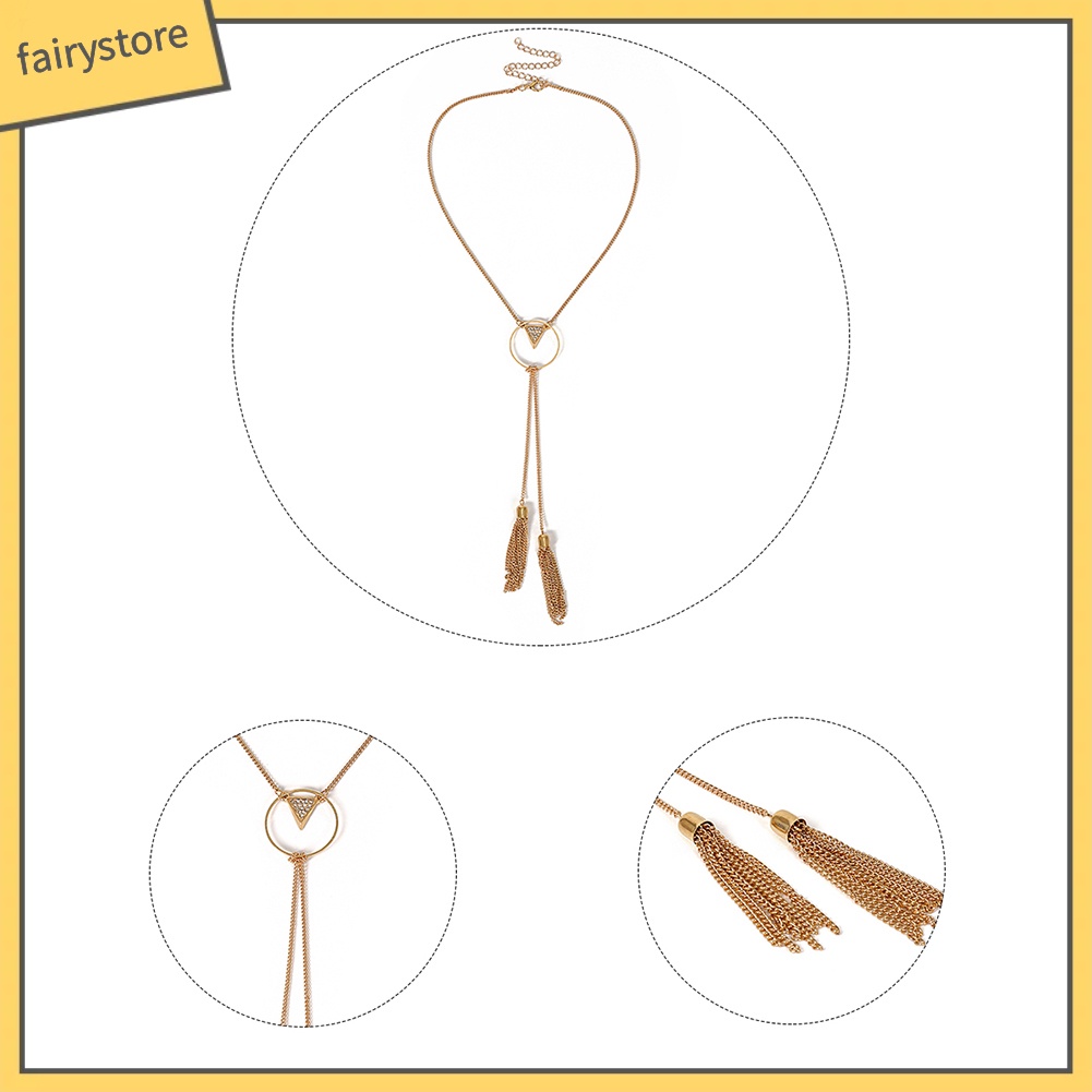 Dây chuyền tua rua dáng dài sang trọng