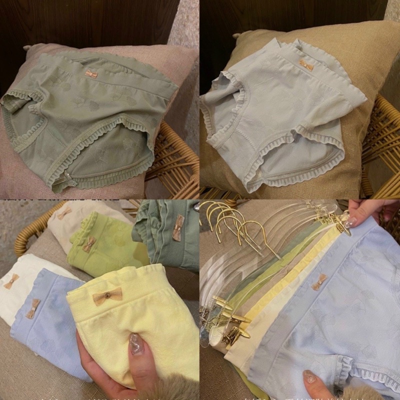 ♥️ Quần Lót Nữ ♥️{ Combo 5 Cái} Quần lót cotton dệt co dãn 4 chiều