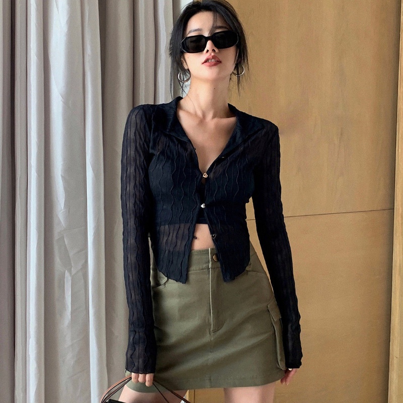 Áo khoác cardigan COZOKC tay dài chống nắng thời trang cho nữ