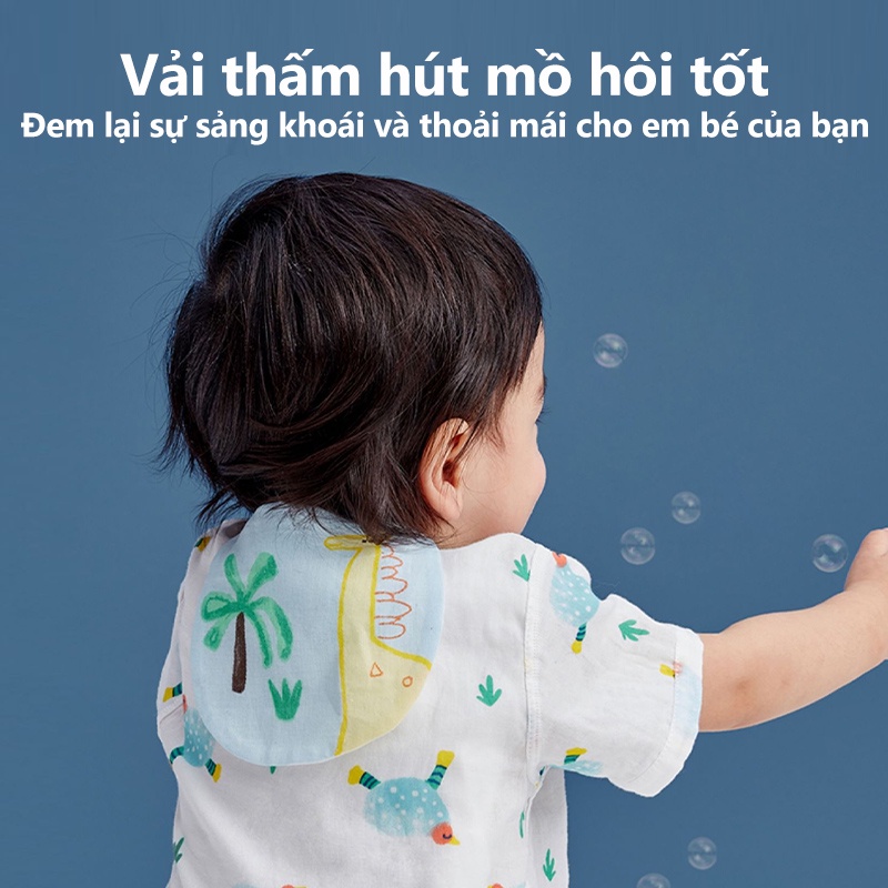 [Einmilk.ân ninh]Khăn thấm mồ hôi 4 lớp 100% cotton Muslin thấm hút nhanh,thoáng khí cao,cho trẻ khô ráo