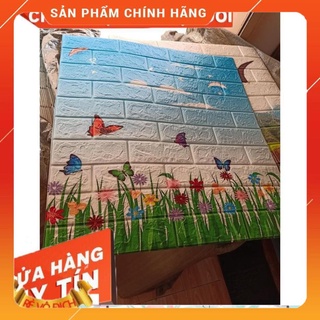Bộ 15 Tấm Xốp Dán Tường Hoạt Hình Hoa Lá Cho Trẻ Em Dễ Thương Dày 6mm