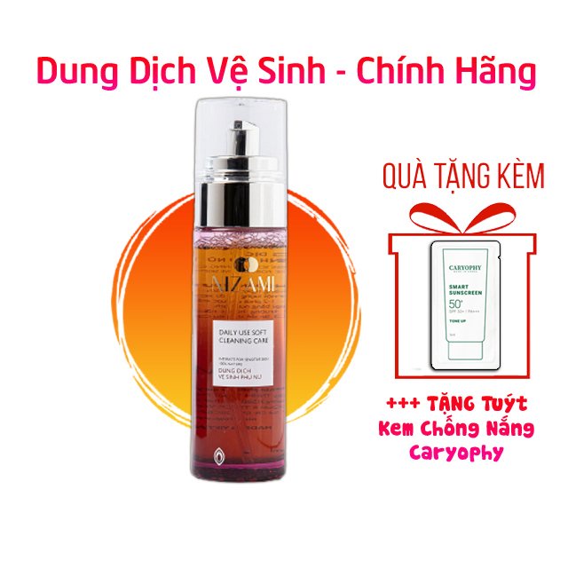 Dung dịch vệ sinh phụ nữ làm hồng và se khít vùng kín thơm an toàn chính hãng Nizami 100ml