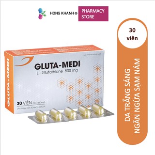 Viên uống trắng da Gluta - medi bí quyết của làn da không tuổi hộp 30 viên