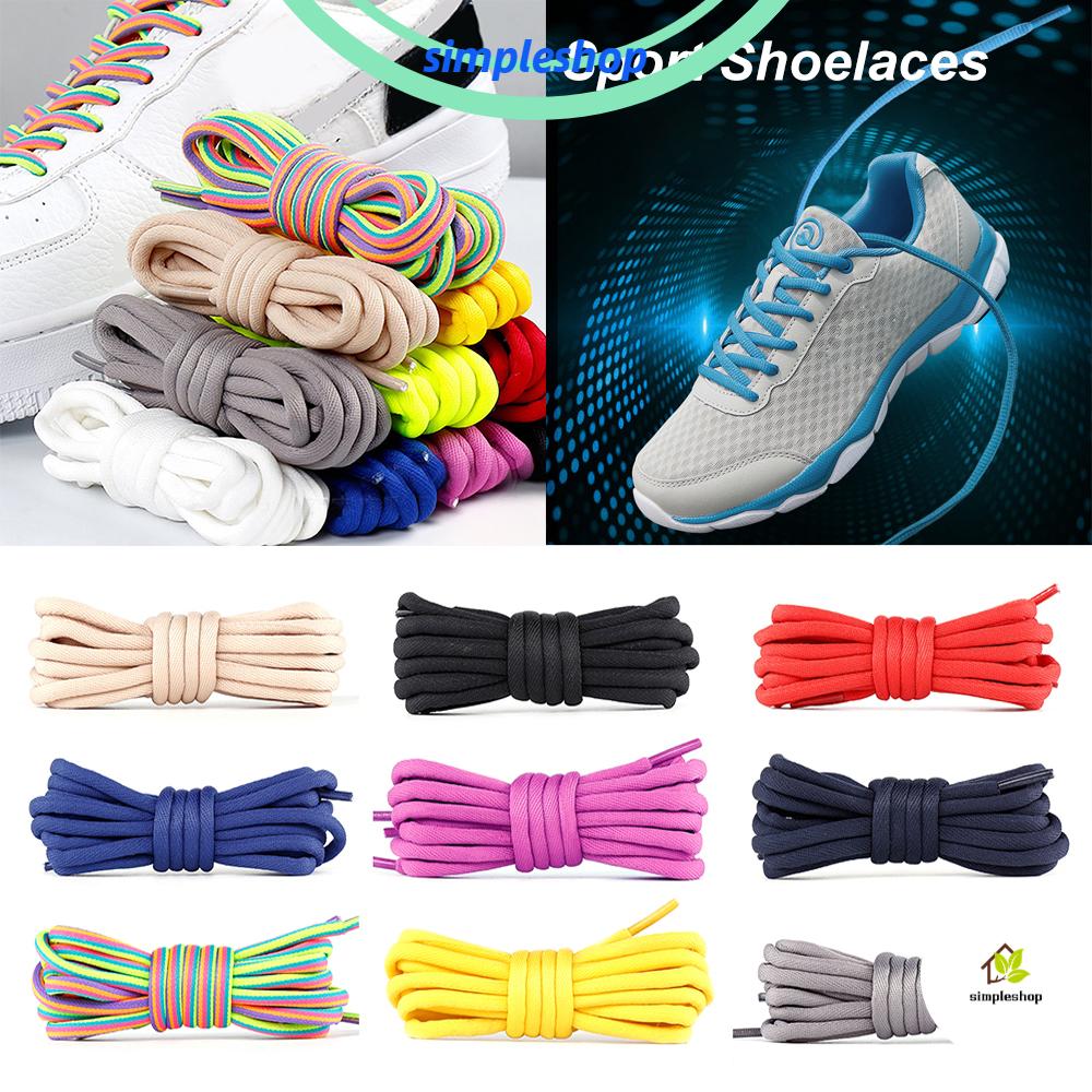 ❀SIMPLE❀ Shoes Accessories Round Shoelaces Solid Color Hiking Boot Shoelaces Athletic Shoe Laces Shoestrings Leisure Sport Men Women Outdoor Sneaker Shoe Lace