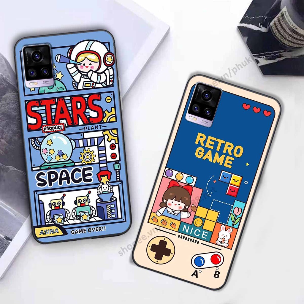 Ốp lưng Vivo V20 hình phi hành gia, roro jump, điện tử dễ thương - Giá rẻ tốt nhất