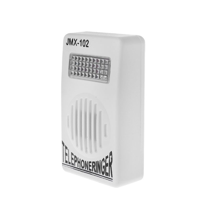 Telephone Ringer Phone Amplifier Ring Speaker Strobe Light Flasher Bell Extra-Loud Sound Wall Hanging