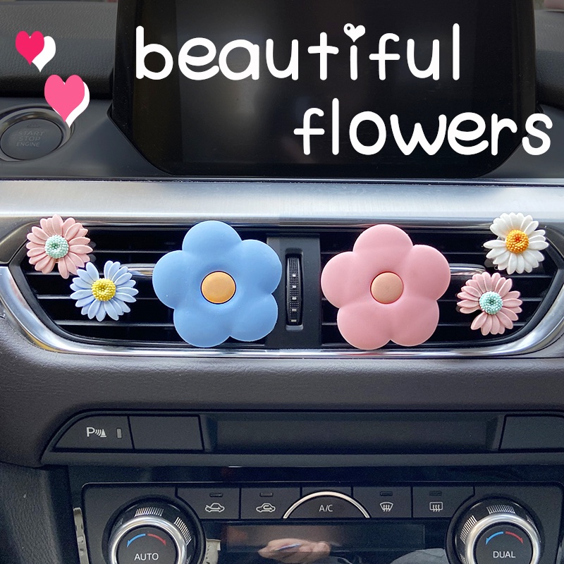 Bộ 6 Kẹp Khuếch Tán Nước Hoa Gắn Máy Điều Hòa Xe Hơi Hình Doraemon Mickey Minnie