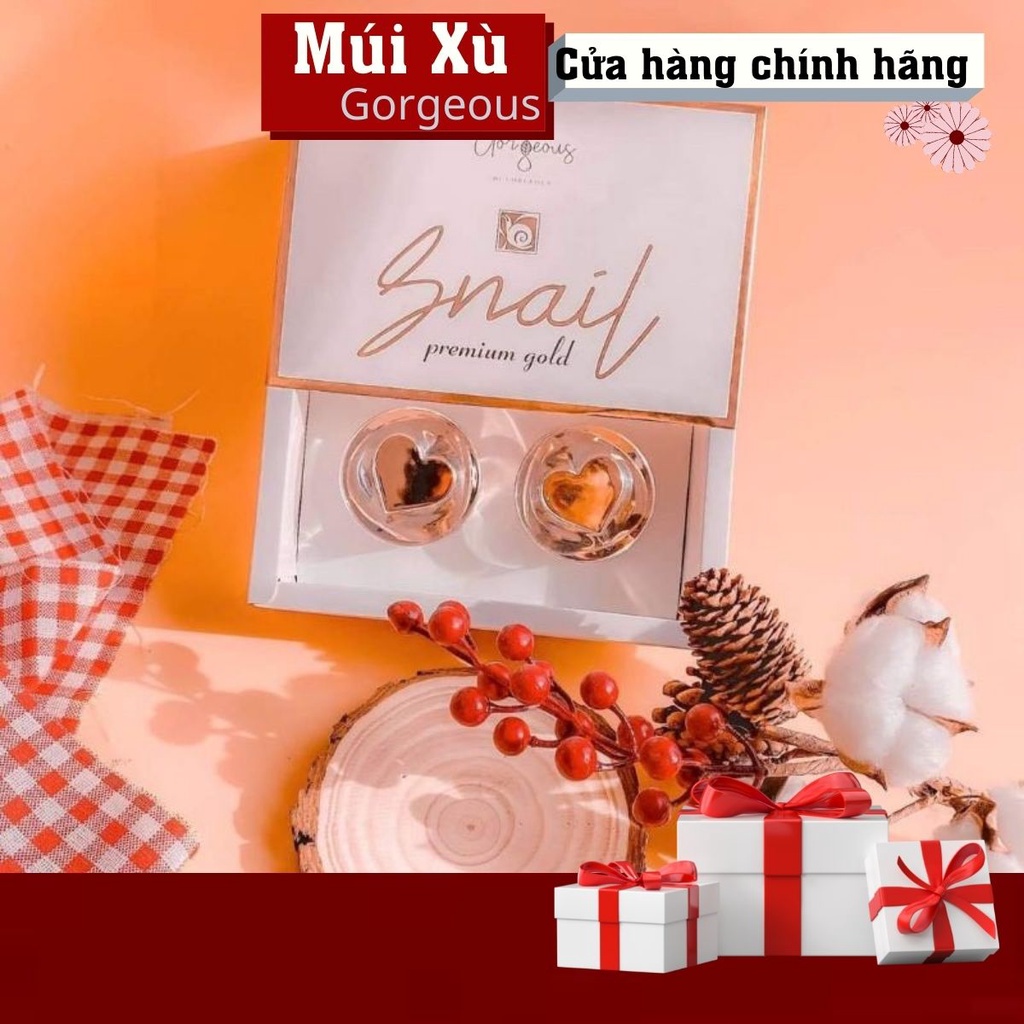 Bộ kem ngày đêm múi xù SNAIL PREMIUM GOLD Dưỡng Da, Xóa Sạch Vết Thâm, Tàn Nhan Trên Da