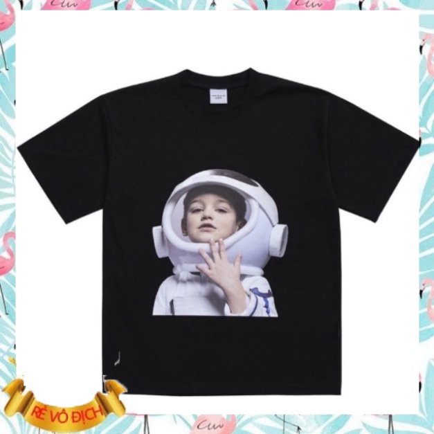 Áo Phông ADLV Bé Phi Hành Gia Form Rộng Tay Lỡ Chất Cotton