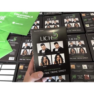Dầu gội thảo dược nhuộm đen tóc Lich 5