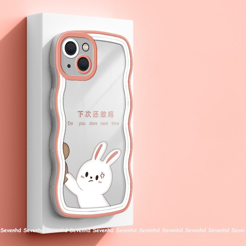 Ốp Điện Thoại Mềm Họa Tiết Gấu Thỏ Dễ Thương Cho iPhone 14 13 12 11 Pro Max Xs Max Xr X 7 8 6 6s Plus